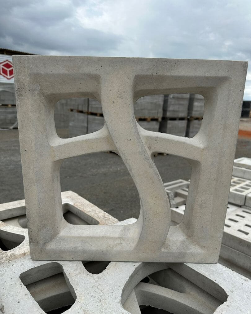Cobogós de concreto SmartMold para ventilação e iluminação natural, fabricados em João Pinheiro MG